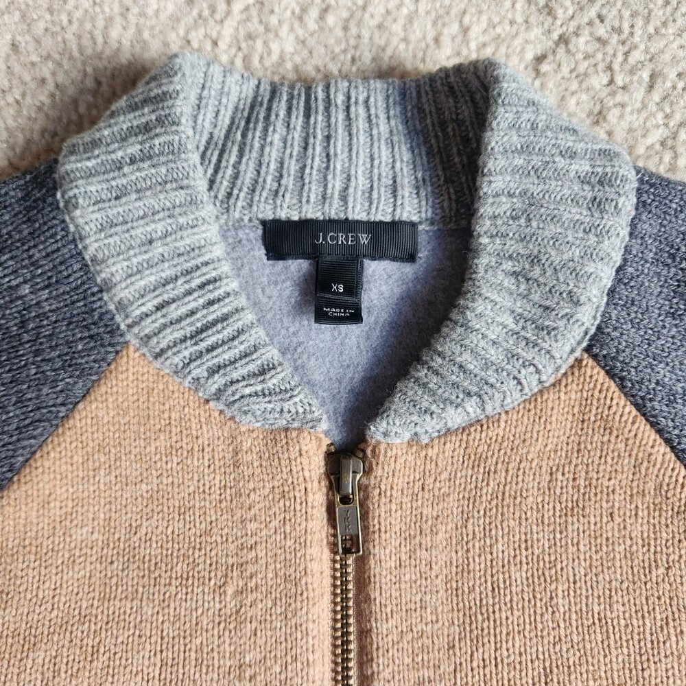 NWOT J. Crew 100% Bonded Wool Varsity Jacket - Picture 11 of 14